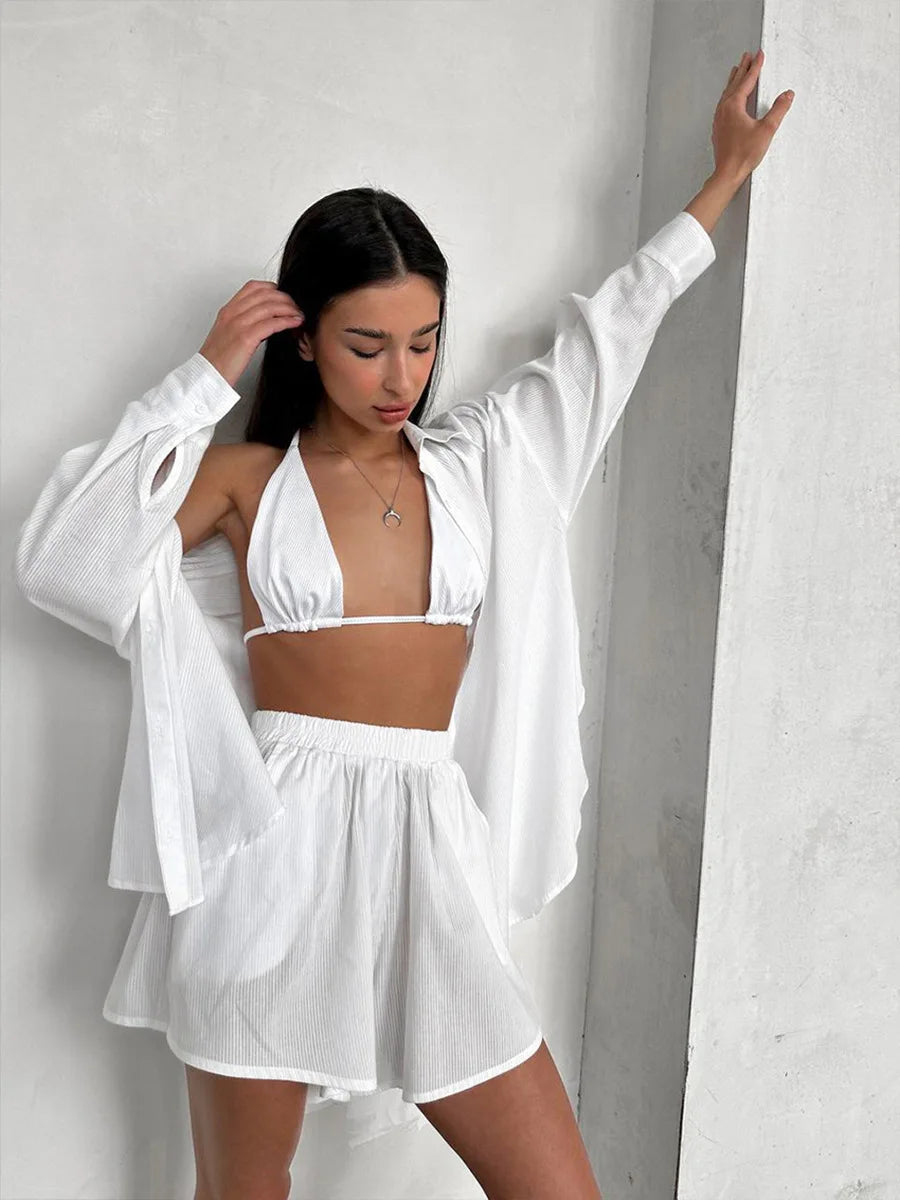 Cotton Pajama Set - 3 Piece