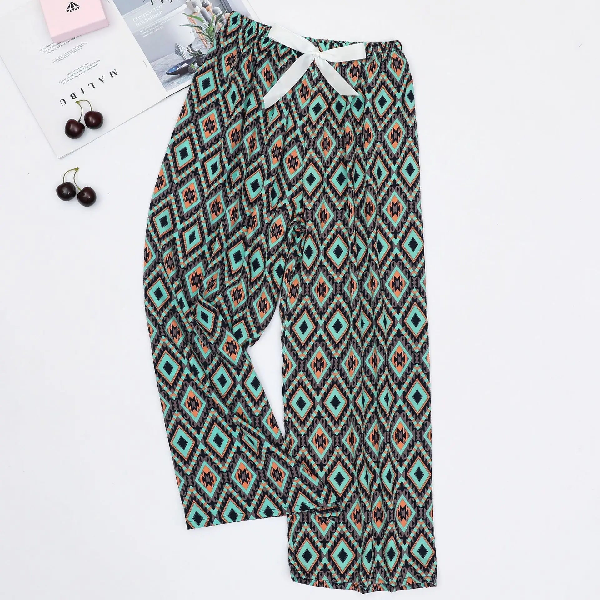 Lattice Print Lounge Pants