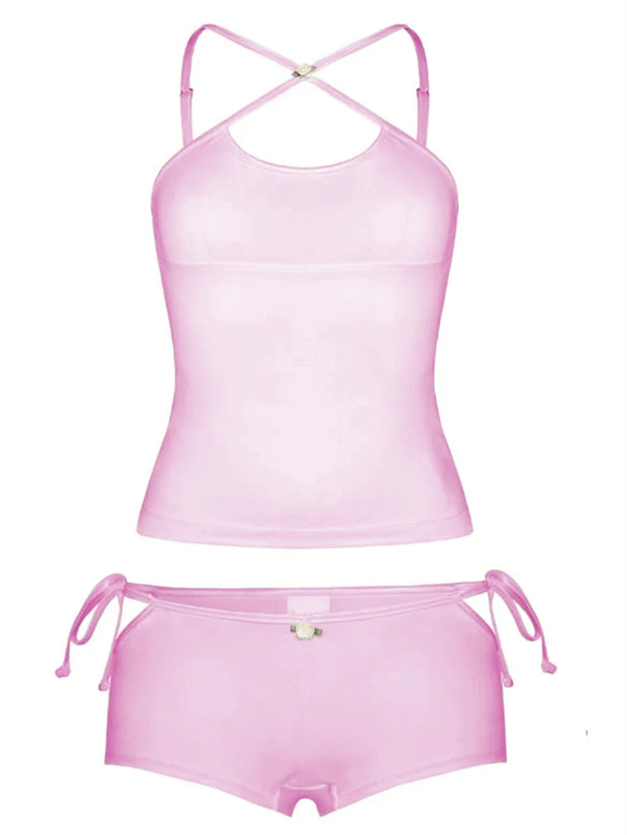 Cami Crop Top & Shorts Set