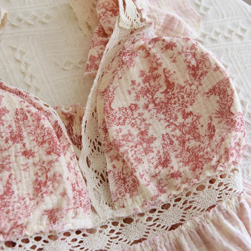 Cotton V-Neck Nightgown