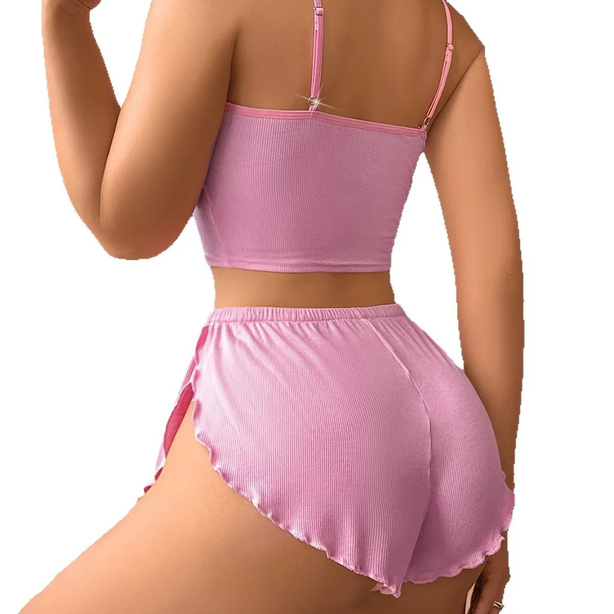 Lace-Trim Lounge Set