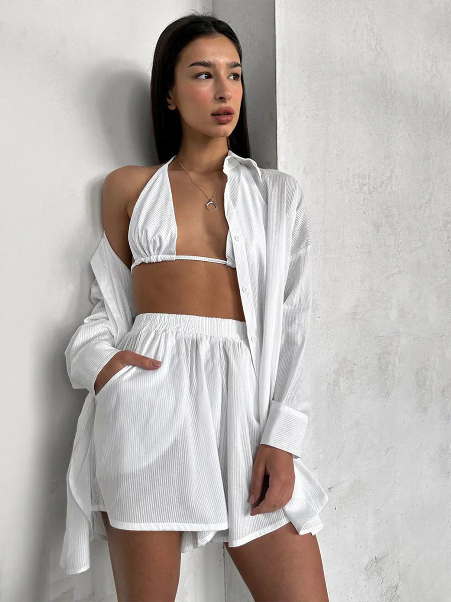 Cotton Pajama Set - 3 Piece